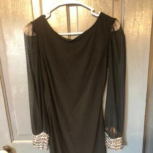 Black cocktail dress